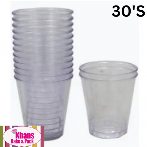 TOT GLASSES CLEAR 45ML 30PCS TOT GLASSES CLEAR 45ML 30PCS